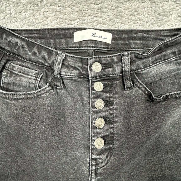 Kancan Jeans Womens 5 Greyson High Rise Super Skinny Button Fly Style KC7273BK - Picture 2 of 5